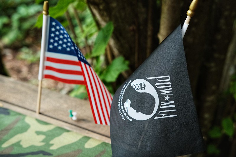 American flag pow mia flag terra search promise veteran photo professional
